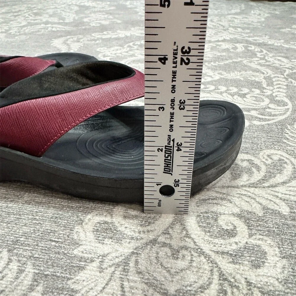 Aerothotic Womens Wedge Flip Flops Thong Sandals Arch Support EU 40